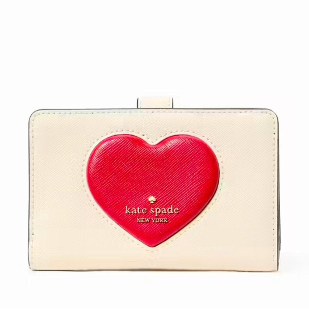 Kate Spade Madison Puffy Heart Medium Bifold Wallet